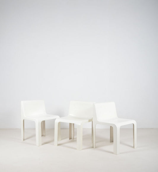 Ozoo 600 Chairs attributed to Marc Berthier for Roche Bobois, 1970s, Set of 3