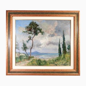 P. A. A. Gariazzo, Landscape, 1962, Oil Painting, Framed-OJE-1705482