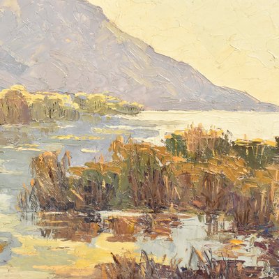 P. Genet, Landscape, Early 20th-Century, Oil on Canvas, Framed-YVI-1167982