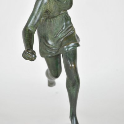 P Le Faguays, Art Deco Woman with Ball, 20th Century, Bronze-SYQ-1363710