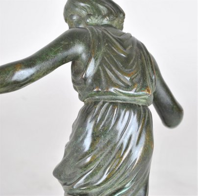 P Le Faguays, Art Deco Woman with Ball, 20th Century, Bronze-SYQ-1363710