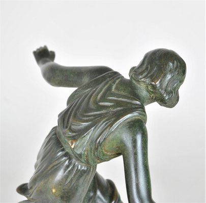 P Le Faguays, Art Deco Woman with Ball, 20th Century, Bronze-SYQ-1363710