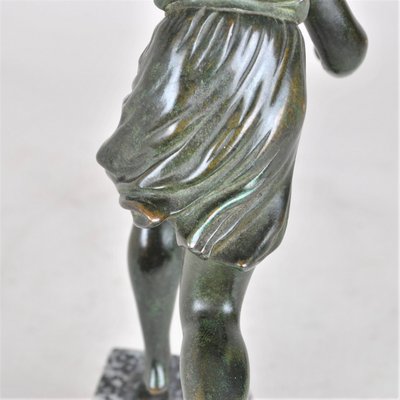 P Le Faguays, Art Deco Woman with Ball, 20th Century, Bronze-SYQ-1363710