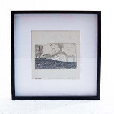 P. Taszycki, Before the Jump, Pencil on Paper, Framed-FSD-1091991