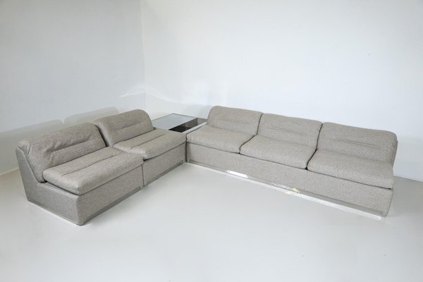 P10 Proposals Modular Sofa by Giovanni Offredi for Saporiti, 1970s, Set of 4-FGA-1770721