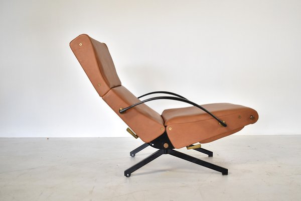 P40 Lounge Chairs in Cognac Leather by Osvaldo Borsani for Tecno, 1960s, Set of 2-TEA-1286699