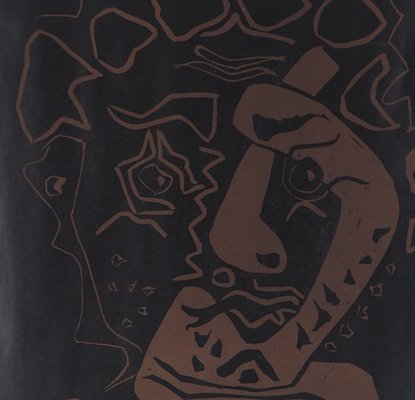 Pablo PICASSO (after) - Head of Histrion, linocut-KHH-542500