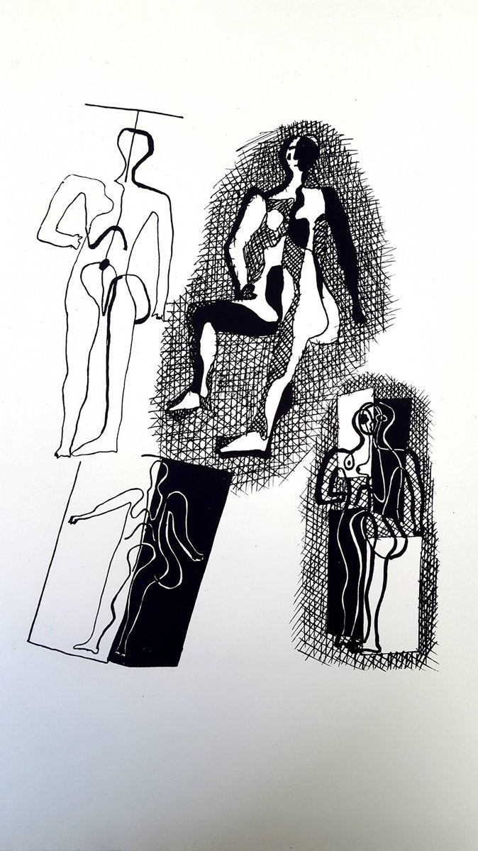 Pablo Picasso (after) Helene Chez Archimede - Wood Engraving 1955