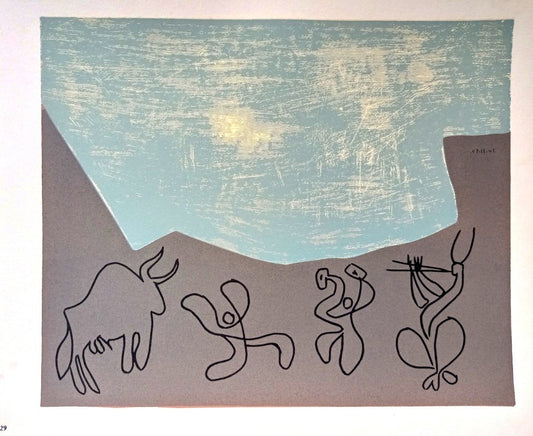 Pablo Picasso, Bacchanale, Original Linocut, 1962