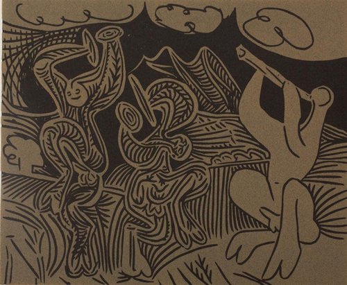 Pablo Picasso, Dancers and Musicians, 1962, Lithograph