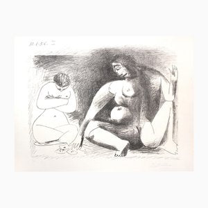 Pablo Picasso, Deux Femmes Accroupies, Lithograph, 1956-ZCI-2042291