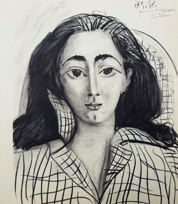 Pablo Picasso, Jacqueline's Portrait, Original Mourlot Lithograph, 1958-NRC-1389933