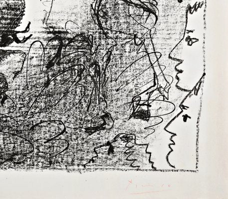 Pablo Picasso, La Pique, 1950, Original Signed and Limited Lithograph-QFT-1421754