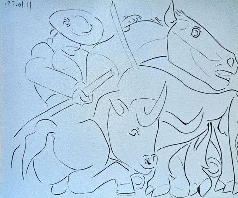 Pablo Picasso, La Pique Casse, Original Linocut, 1962-NRC-1389886