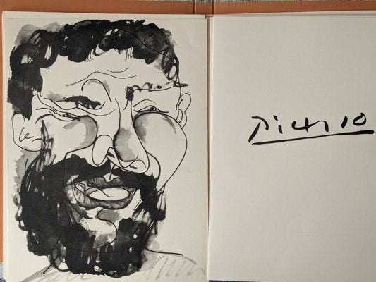 Pablo Picasso, Portrait of a Man, Original Lithograph, 1957-NRC-1787709