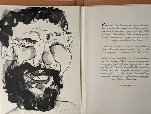 Pablo Picasso, Portrait of a Man, Original Lithograph, 1957-NRC-1787709