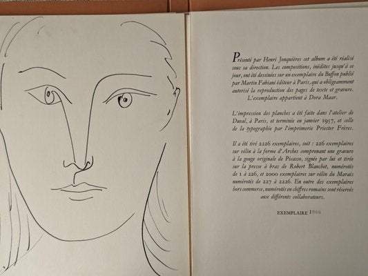 Pablo Picasso, Woman portrait, 1957, Lithograph-NRC-1782385