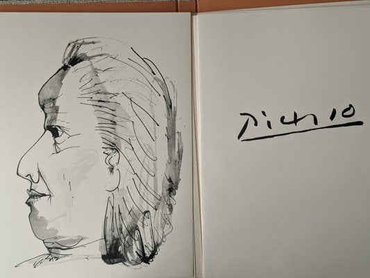 Pablo Picasso, Woman Right Profile, Original Lithograph for Buffon, 1957-NRC-1782807