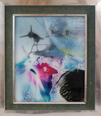 Pablo Sumbhu, Mermaid & Abstract Composition, 1970, Watercolors, Set of 2-AOI-1442433