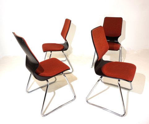 Pagholz Chairs by Elmar Flötto for Flötotto, 1970s, Set of 4-HUW-1736799