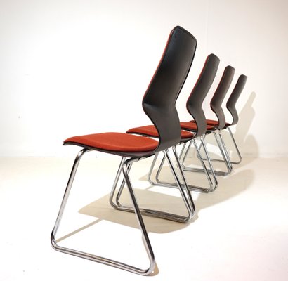 Pagholz Chairs by Elmar Flötto for Flötotto, 1970s, Set of 4-HUW-1736799