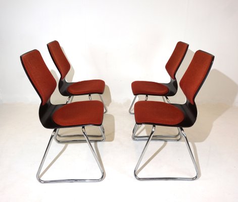 Pagholz Chairs by Elmar Flötto for Flötotto, 1970s, Set of 4-HUW-1736799