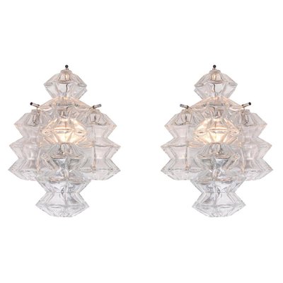 Pagoda Wall Lamps by J.T Kalmar, Vienna, 1960s, Set of 2-DEK-945878