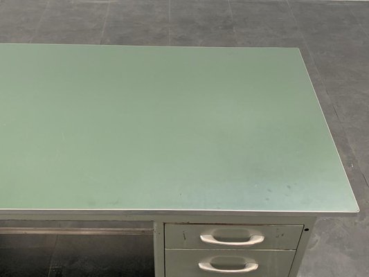 Painted Aluminium Desk with Laminate Top from Carlotti, 1950s-IJR-885028