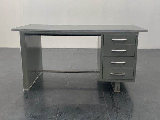 Painted Aluminium Desk with Laminate Top from Carlotti, 1950s-IJR-885028