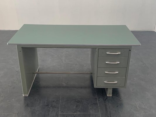 Painted Aluminium Desk with Laminate Top from Carlotti, 1950s-IJR-885028