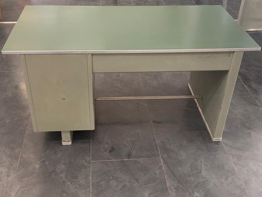 Painted Aluminium Desk with Laminate Top from Carlotti, 1950s-IJR-885028