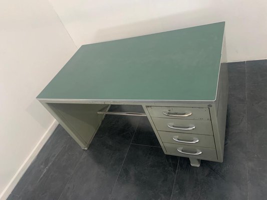 Painted Aluminium Desk with Laminate Top from Carlotti, 1950s-IJR-885039