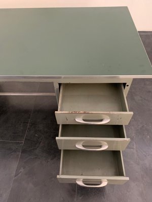 Painted Aluminium Desk with Laminate Top from Carlotti, 1950s-IJR-885028