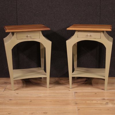 Painted Bedside Tables, 1980s, Set of 2-RP-2041108