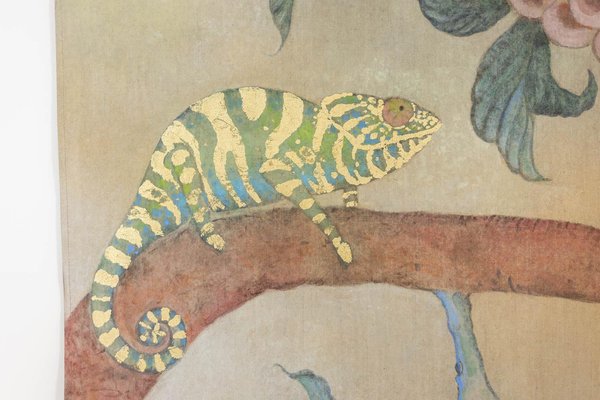 Painted Canvas Representing a Chameleon-CEJ-1793320