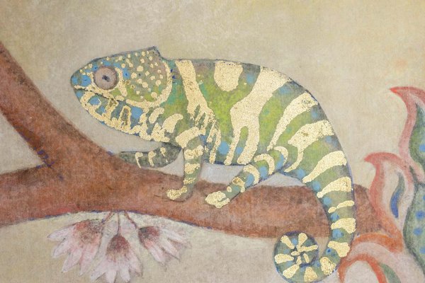 Painted Canvas Representing a Chameleon-CEJ-1793319