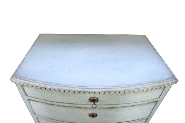 Painted Chest of Drawers in Greenish Color, 1790s-UY-2027296