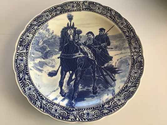 Painted Decorative Plate by Delfts, 1960s-WQQ-585929