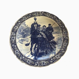 Painted Decorative Plate by Delfts, 1960s-WQQ-585929