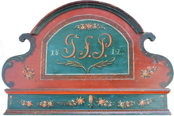 Painted Fir Tyrolean Headboard-BGS-1077939