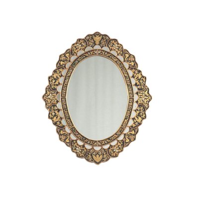 Painted Glass Frame Mirror-VMM-1446236