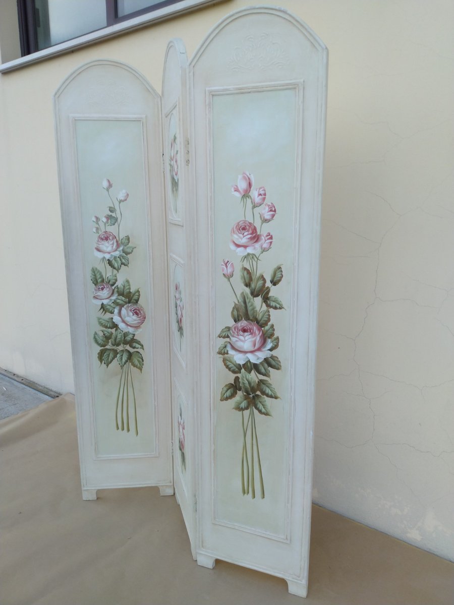 Painted Lacquered Partition Screen