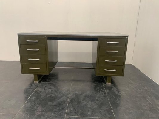 Painted Metal Desk with Laminate Top from Carlotti, 1950s-IJR-885674