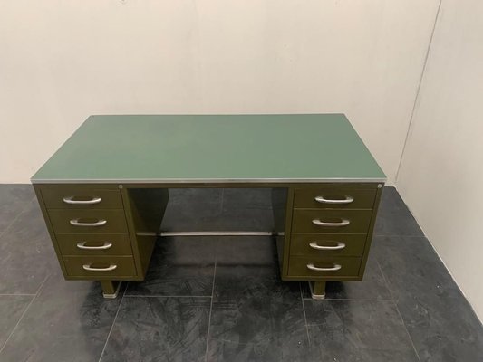 Painted Metal Desk with Laminate Top from Carlotti, 1950s-IJR-885674