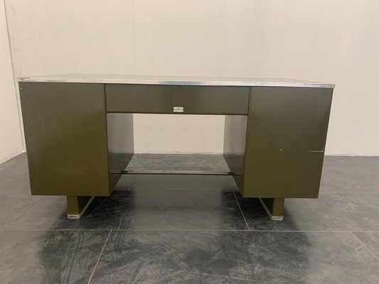 Painted Metal Desk with Laminate Top from Carlotti, 1950s-IJR-885674