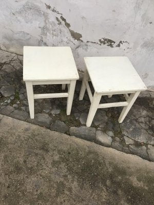 Painted Stools, 1940s, Set of 2-OXJ-1724706