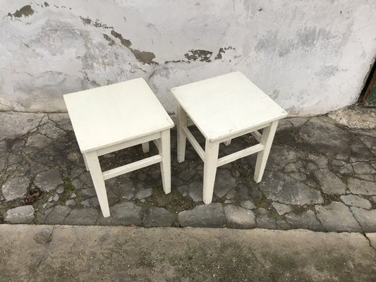 Painted Stools, 1940s, Set of 2-OXJ-1724706