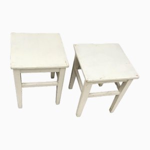 Painted Stools, 1940s, Set of 2-OXJ-1724706