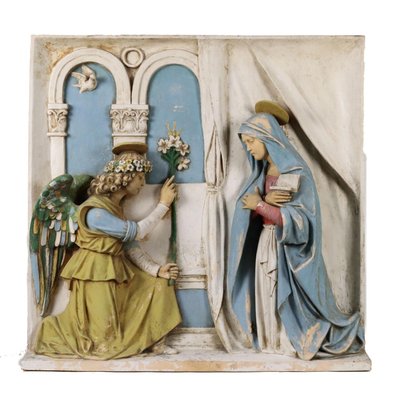 Painted Terracotta Annunciation-VMM-1252123