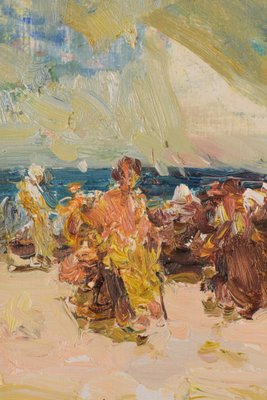 Painting of Beach Scene by Luis Giner Bueno-AOI-1106761